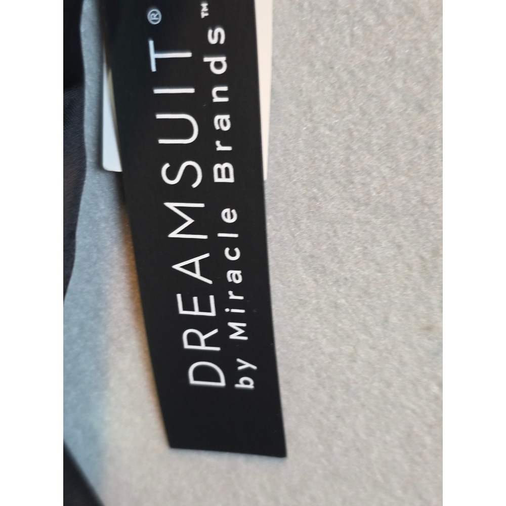 Dreamsuit by Miracle Brands Black Pink Laser Cut Ruched One Piece Swimsuit 8 - Picture 3 of 10